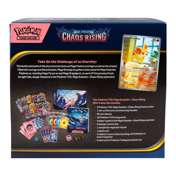 2026 Pokémon Mega Evolution: Chaos Rising Elite Trainer Box