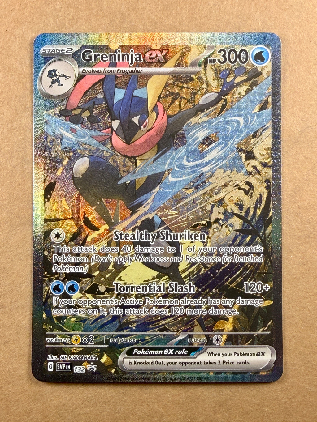 2024 Pokémon Greninja ex SVP #132 Black Star Promo