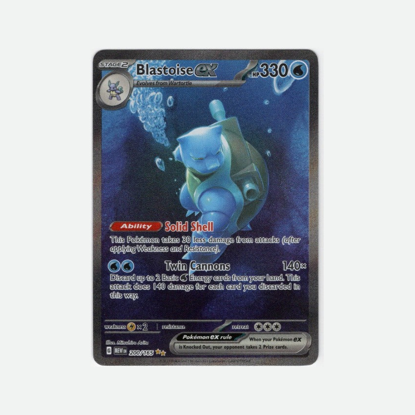 2023 Pokémon Scarlet & Violet 151 Blastoise ex #200/165 Special Illustration Rare front