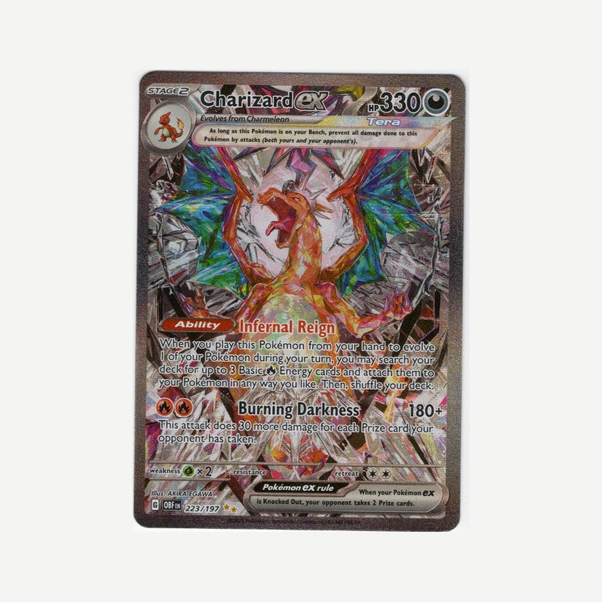 2023 Pokémon Scarlet & Violet Obsidian Flames Charizard ex #223/197 Special Illustration Rare front