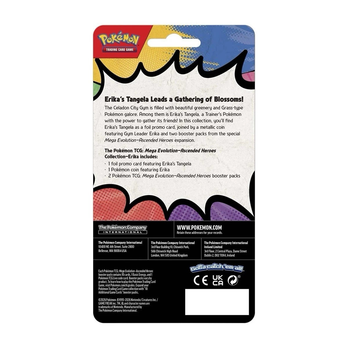 2026 Pokémon Mega Evolution: Ascended Heroes Collection (Erika)